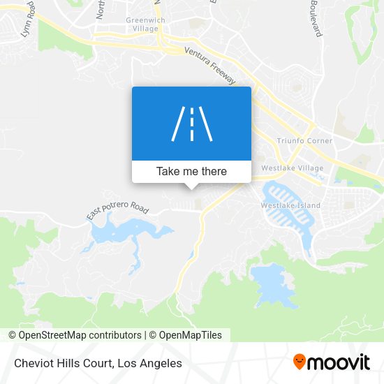 Mapa de Cheviot Hills Court