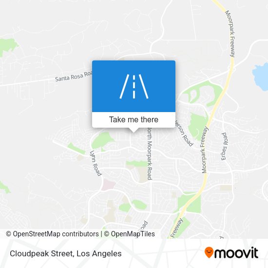 Cloudpeak Street map