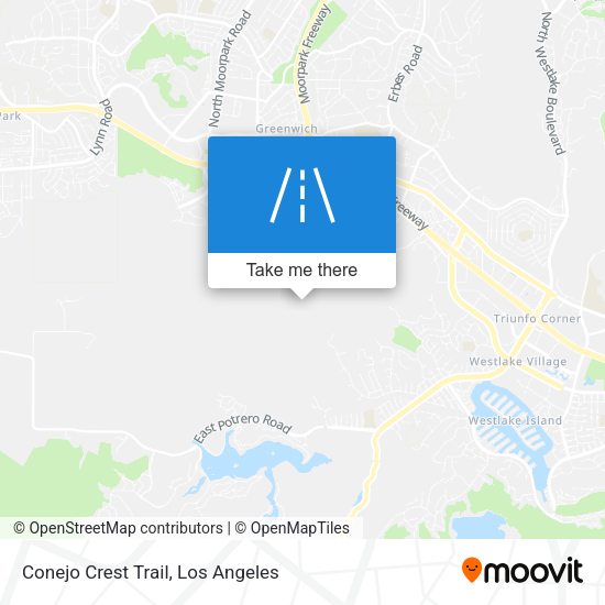 Conejo Crest Trail map