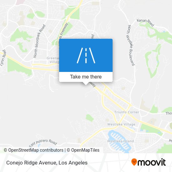 Conejo Ridge Avenue map
