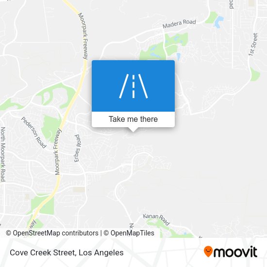 Cove Creek Street map