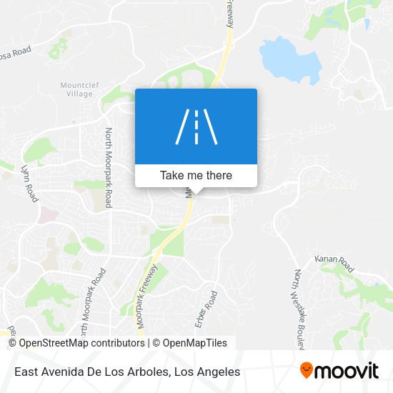 Mapa de East Avenida De Los Arboles
