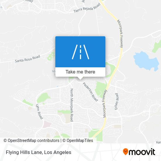 Flying Hills Lane map