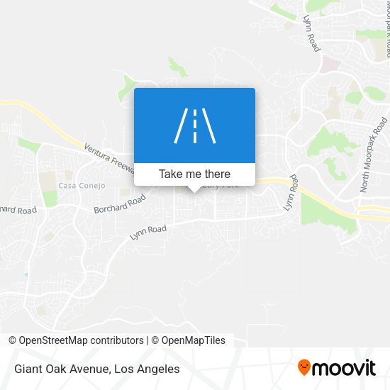 Giant Oak Avenue map