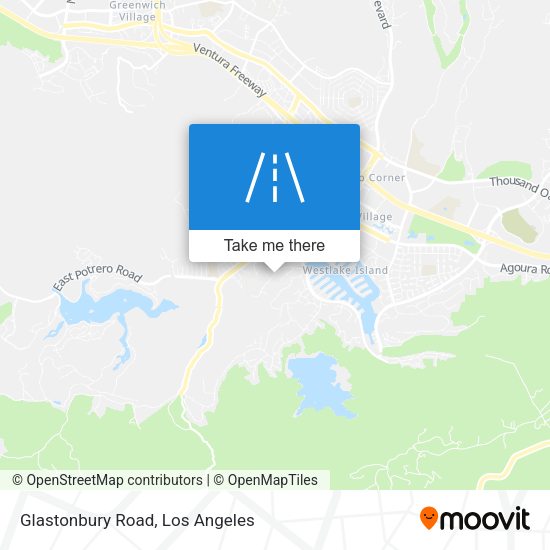 Mapa de Glastonbury Road