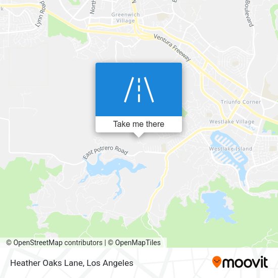 Heather Oaks Lane map