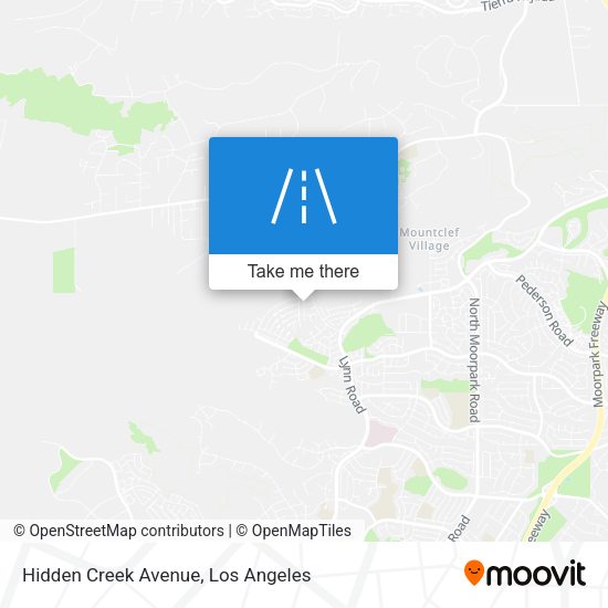 Hidden Creek Avenue map