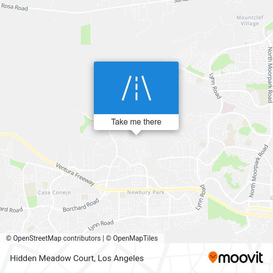 Hidden Meadow Court map