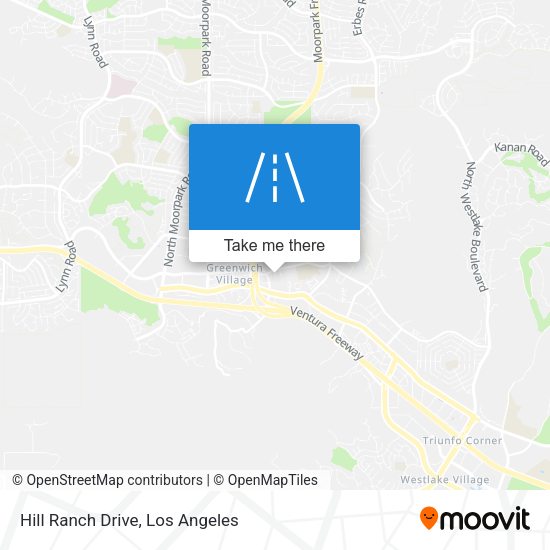 Hill Ranch Drive map