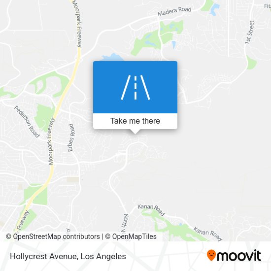 Mapa de Hollycrest Avenue
