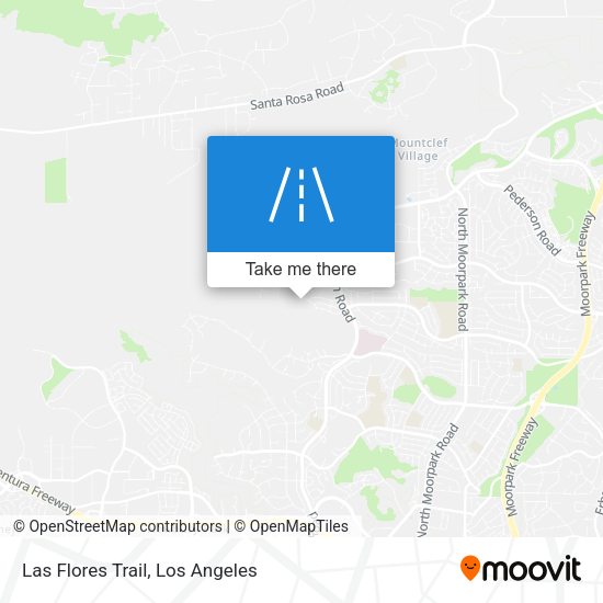 Las Flores Trail map