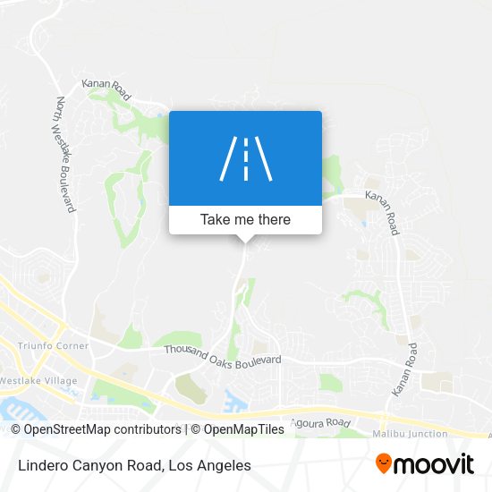Lindero Canyon Road map