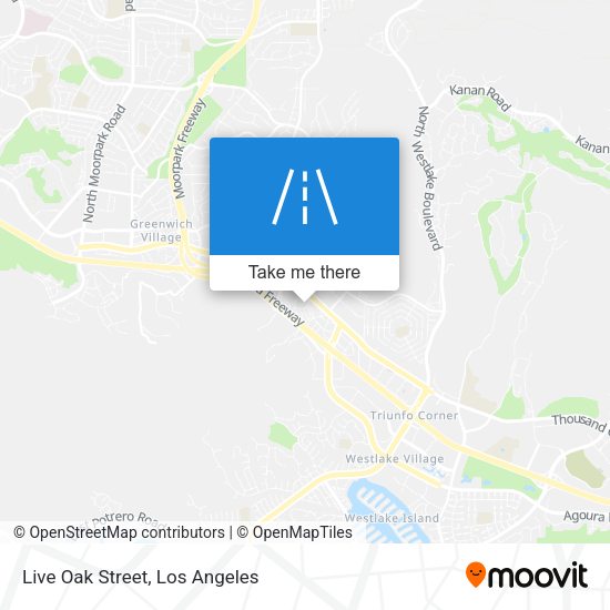 Mapa de Live Oak Street