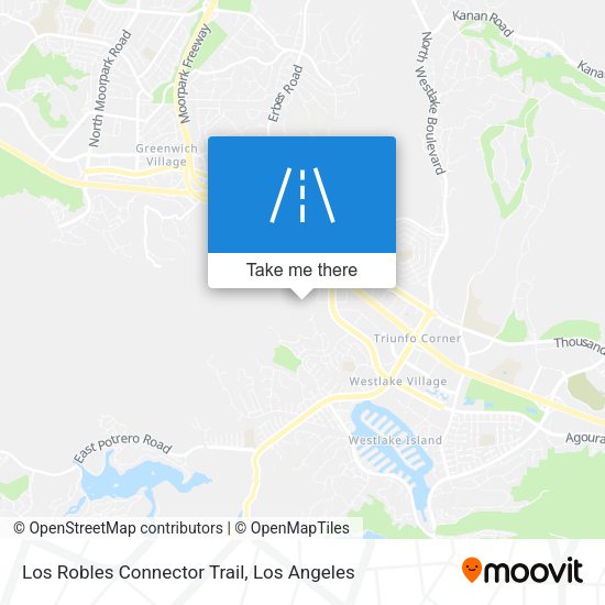 Los Robles Connector Trail map