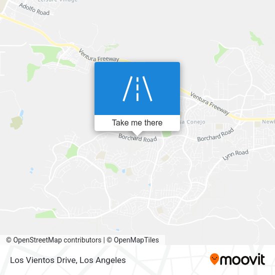 Los Vientos Drive map