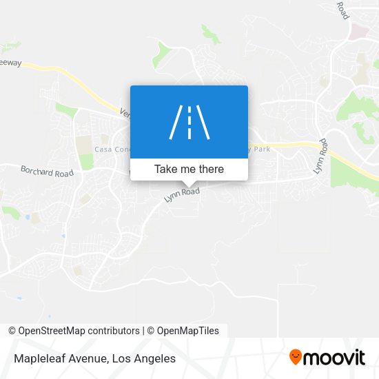 Mapleleaf Avenue map