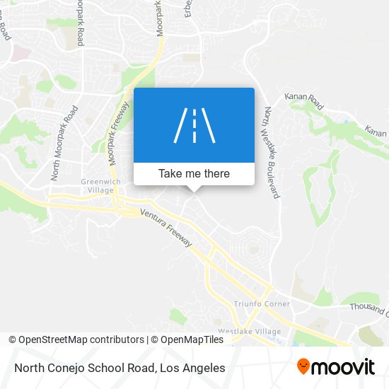 North Conejo School Road map