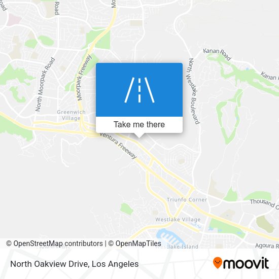Mapa de North Oakview Drive