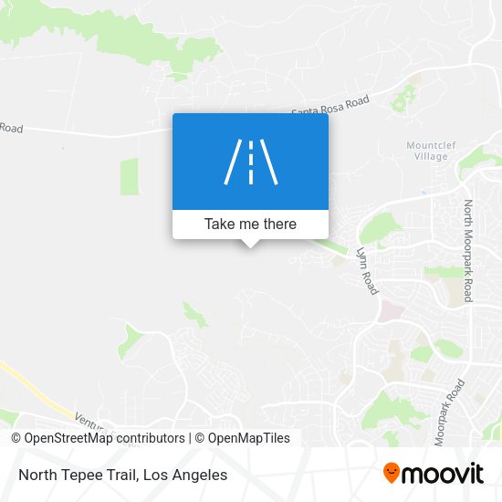 North Tepee Trail map