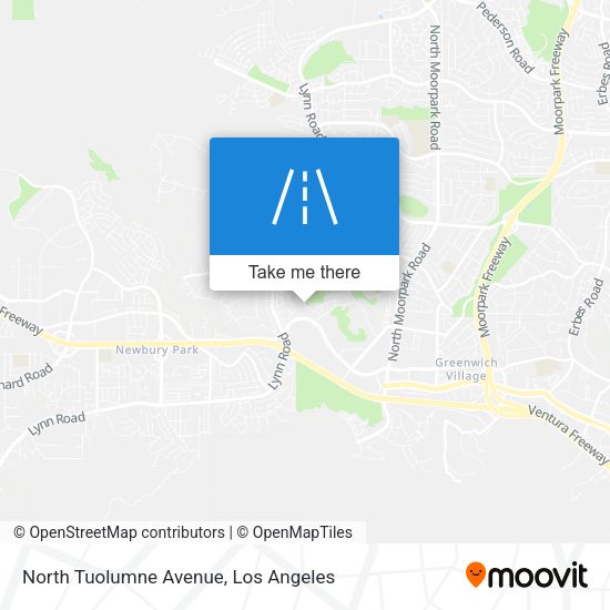 Mapa de North Tuolumne Avenue
