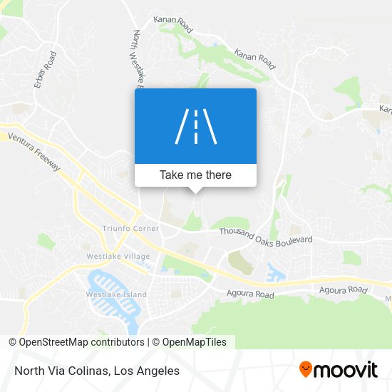 North Via Colinas map