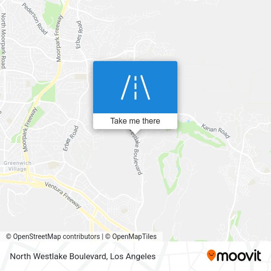 North Westlake Boulevard map