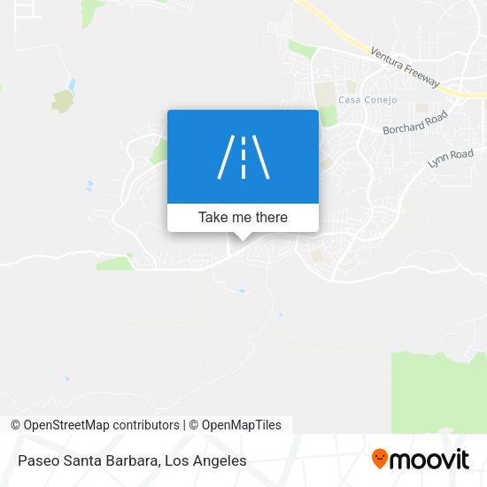 Paseo Santa Barbara map
