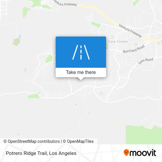 Potrero Ridge Trail map