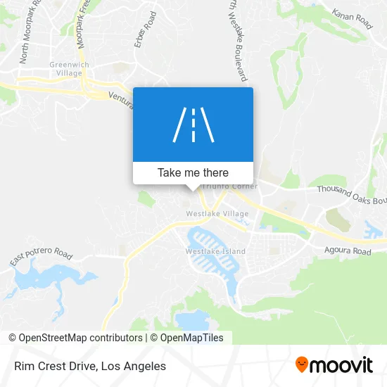 Rim Crest Drive map