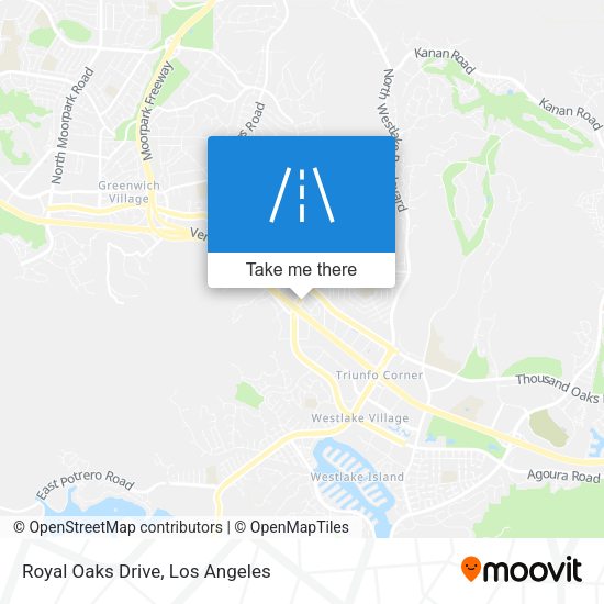 Royal Oaks Drive map