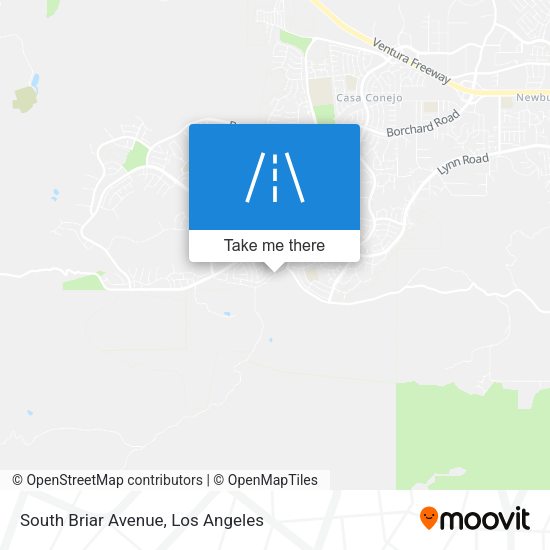 South Briar Avenue map