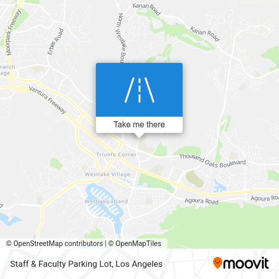 Staff & Faculty Parking Lot map