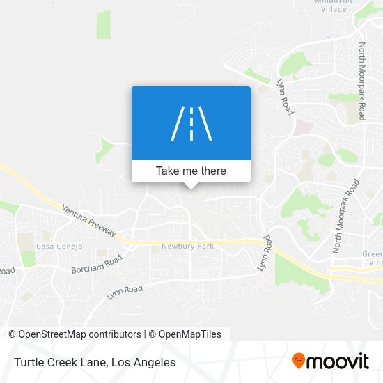 Turtle Creek Lane map