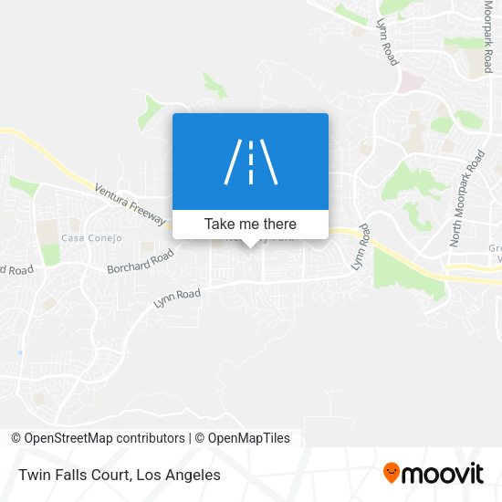 Twin Falls Court map