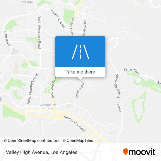Valley High Avenue map