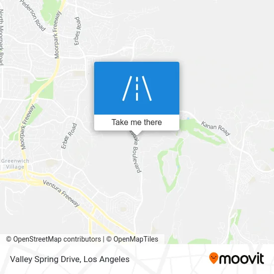 Valley Spring Drive map
