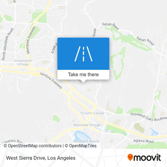 Mapa de West Sierra Drive