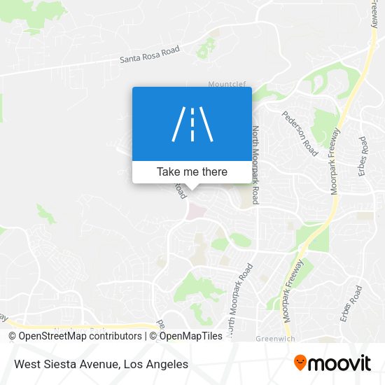 Mapa de West Siesta Avenue