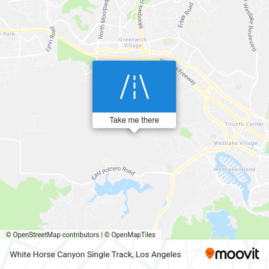 White Horse Canyon Single Track map