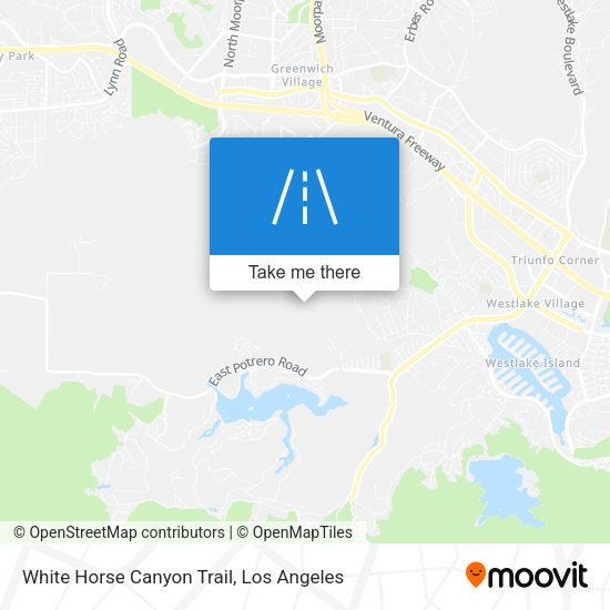White Horse Canyon Trail map