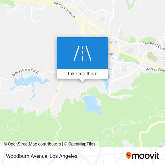 Woodburn Avenue map