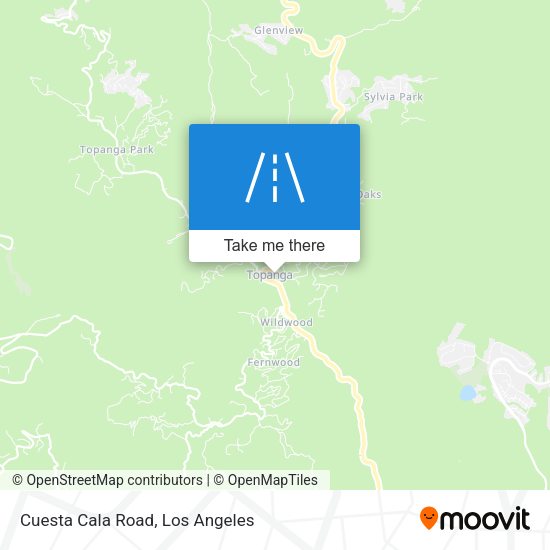 Mapa de Cuesta Cala Road