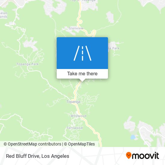 Red Bluff Drive map