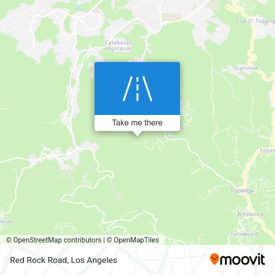 Mapa de Red Rock Road