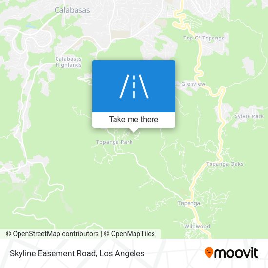 Skyline Easement Road map