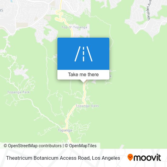 Theatricum Botanicum Access Road map