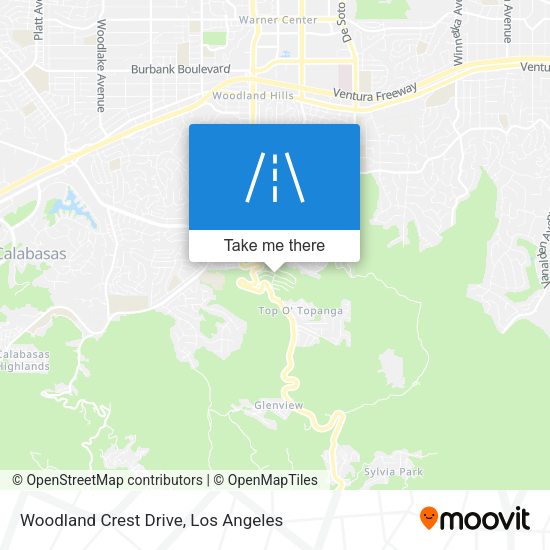 Mapa de Woodland Crest Drive