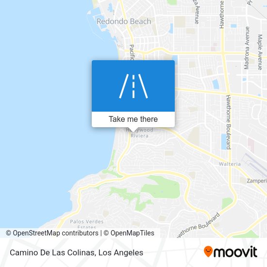 Camino De Las Colinas map