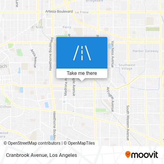 Mapa de Cranbrook Avenue