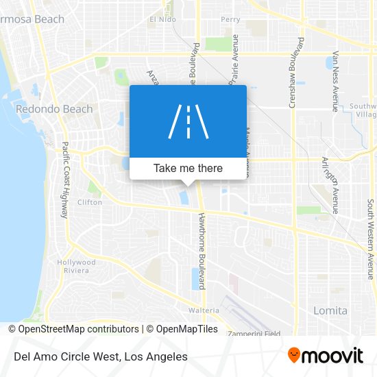Mapa de Del Amo Circle West